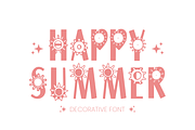 Happy Summer - Summer Font Types, a Font by KiddoGlyphs Studio (Thumbnail 1 of 6)