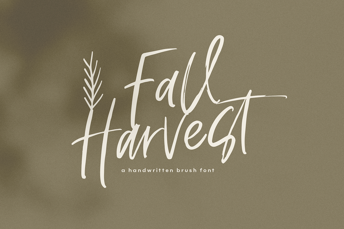 Fall Harvest - Font with Extras