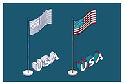 Isometric vector Map of the USA, an Education Illustration by Illustrationsforteachers (Thumbnail 6 of 6)