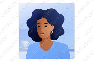 Woman Profile Illustration Internet, a Person Illustration by Christos Georghiou