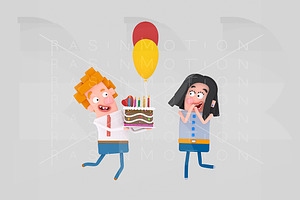 Couple celebrating special day 