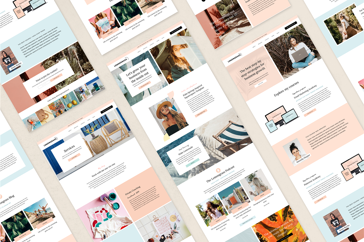 Squarespace template: Lemongrass, a Squarespace Template by Applet Studio