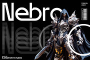 Nebro – Sans Serif Font, a Sans Serif Font by kangfont Studio (Thumbnail 1 of 10)
