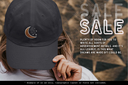 Dad Hat w/ Embroidered Patch Mockup, a Hat Mockup by Moonlit Mocks (Thumbnail 5 of 6)