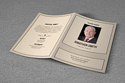 Funeral Program Template-T634 | Brochure Templates ~ Creative Market