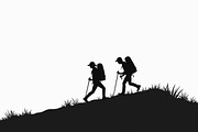 Adventure Trekking Vector Pack, an Illustration by musafir_fashion (Thumbnail 8 of 21)
