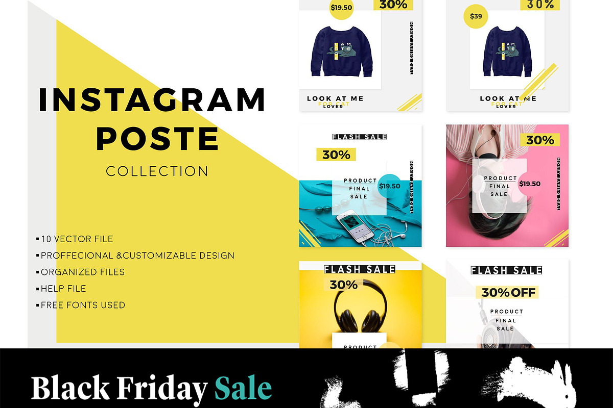 Instagram salesman post bundle 2020, a Social Media Template by designbydi (Photo 1 of 8)