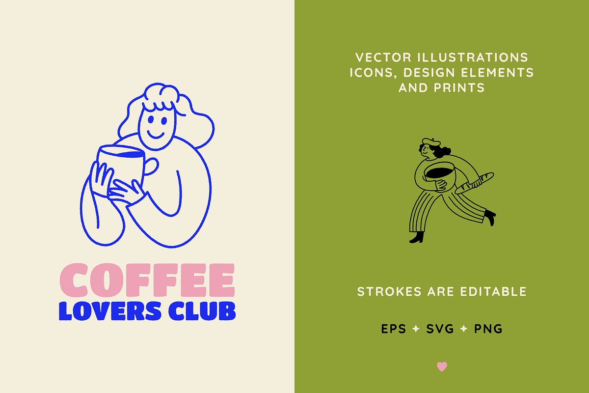 Cafe, vector illustrations, prints, a Graphic by venimo (Photo 2 of 14)