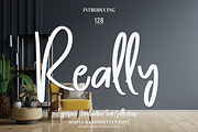 Really | Script Font, a Script Font by Scratchones (Thumbnail 1 of 8)