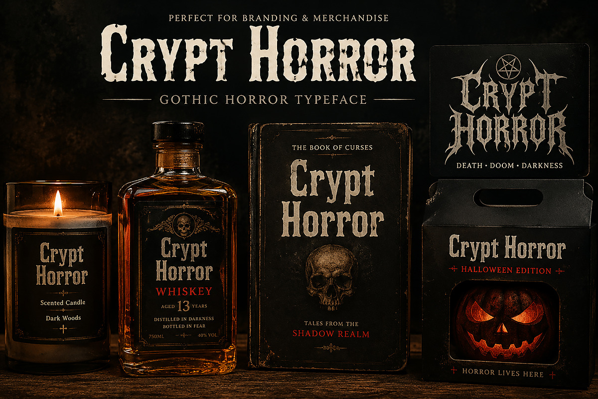 Crypt Horror, a Slab Serif Font by Wow Magic (Photo 3 of 5)