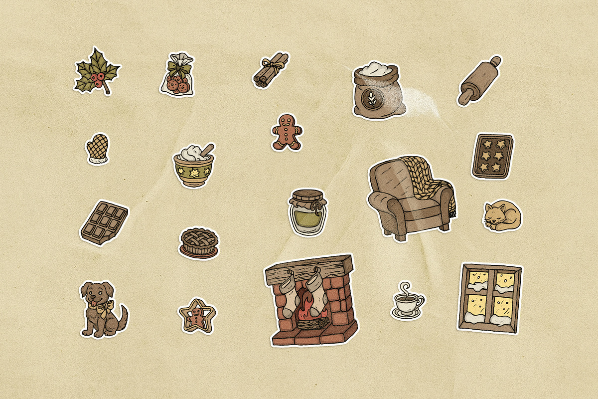Holiday Baking & Home Warmth Vector, an Illustration by MEANDSTUDIO (Photo 8 of 8)