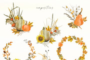 Autumn sentiment - vector clipart, a Decorative Illustration by Vasmila (Thumbnail 5 of 14)