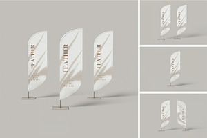 Feather Flag Mockup, an Advertising Mockup by zpackcreative