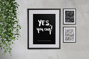 Posters fully editable mockups, a Print Template by Marie Smth (Thumbnail 3 of 3)