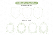Whimsical Wedding Crests PNG, an Illustration by TatiMockup (Thumbnail 4 of 6)