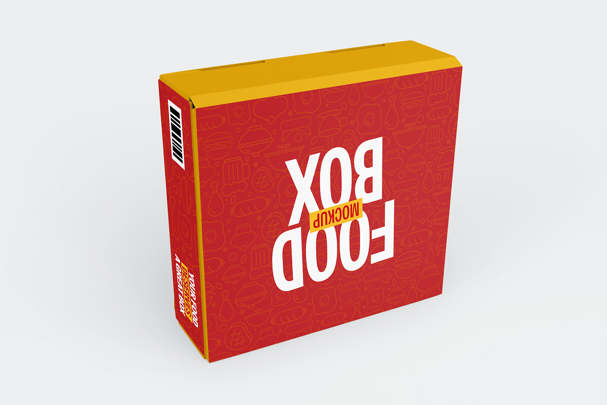 Food Box Mockup, a Packaging Mockup by SLAB! Design (Photo 5 of 9)