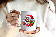 Christmas Crazy Gnome Png Clipart, a Seasonal Illustration by Craft Nest (Thumbnail 7 of 7)