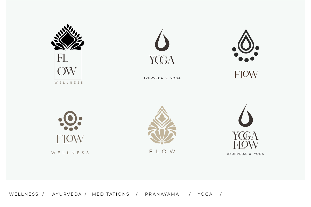 21 Luxury Wellness Yoga Logos, a Branding & Logo Template by CC CREATIVE CO (Photo 4 of 9)