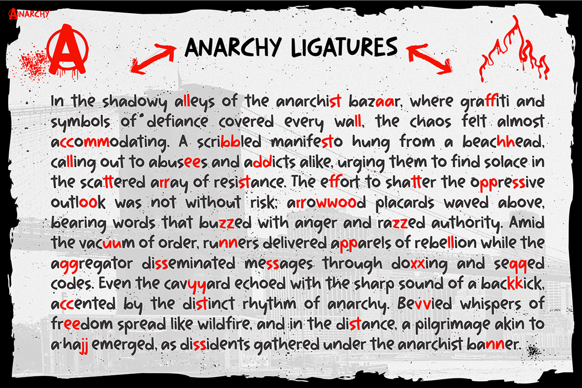 ANARCHY, a Font by Pinisi ART (Photo 8 of 10)