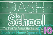 Dash to School - a handwriting font, a Sans Serif Font by Comicraft Fonts (Thumbnail 1 of 6)
