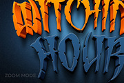 Halloween Text Effect 3D Style, a Layer Style Add-On by Mockmenot (Thumbnail 3 of 3)