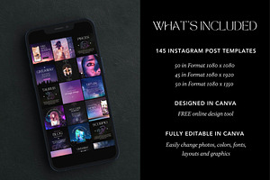 Galaxy Instagram Templates For Canva