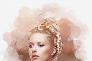 Costume Watercolor portrait Painting, an Action Add-On by MRI STUDIO (Thumbnail 11 of 15)