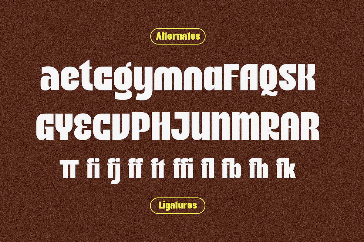 Highfat - Bold Condensed, a Sans Serif Font by Arterfak Project (Photo 14 of 15)