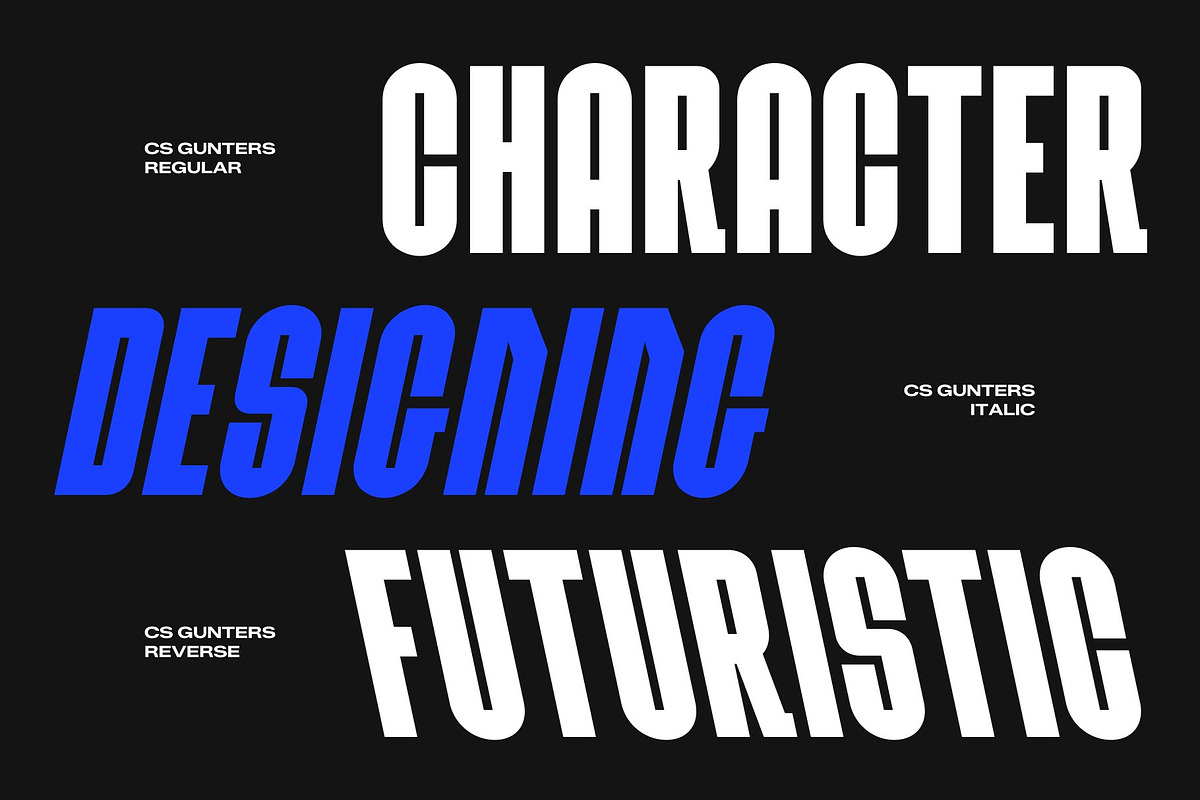 CS Gunters – Condensed Font, a Sans Serif Font by Craft Supply Co. (Photo 2 of 8)