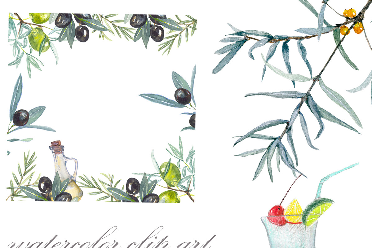 Fruit vegetables food watercolor, a Food Illustration by JuliaFast (Photo 4 of 9)