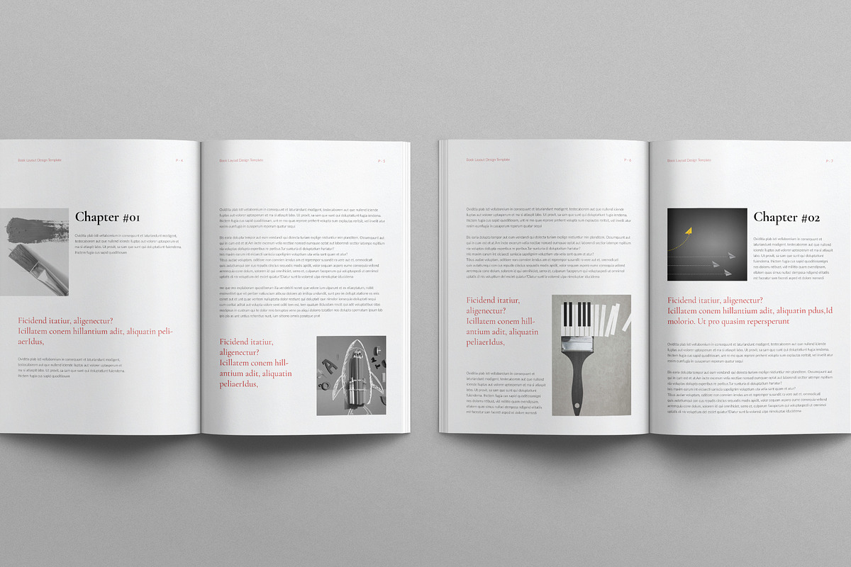 Book Layout Design Template, a Magazine Template by E-Type (Photo 3 of 7)
