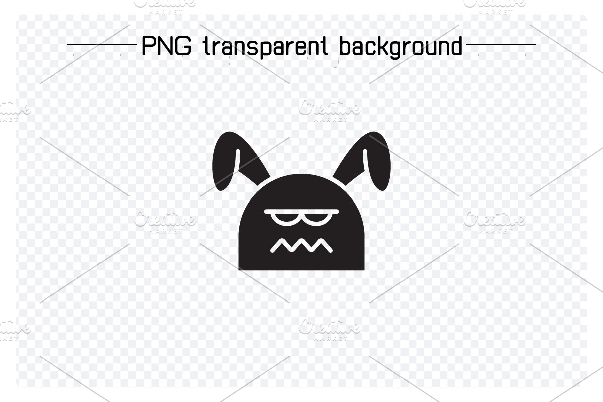 Annoyed Rabbit Emojis, an Animal Illustration by Designfour (Photo 6 of 7)