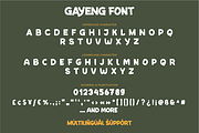 Gayeng, a Sans Serif Font by twinstd (Thumbnail 7 of 10)