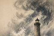 Rain and Storm at Sea, a Background Graphic by h.utomo (Thumbnail 5 of 24)