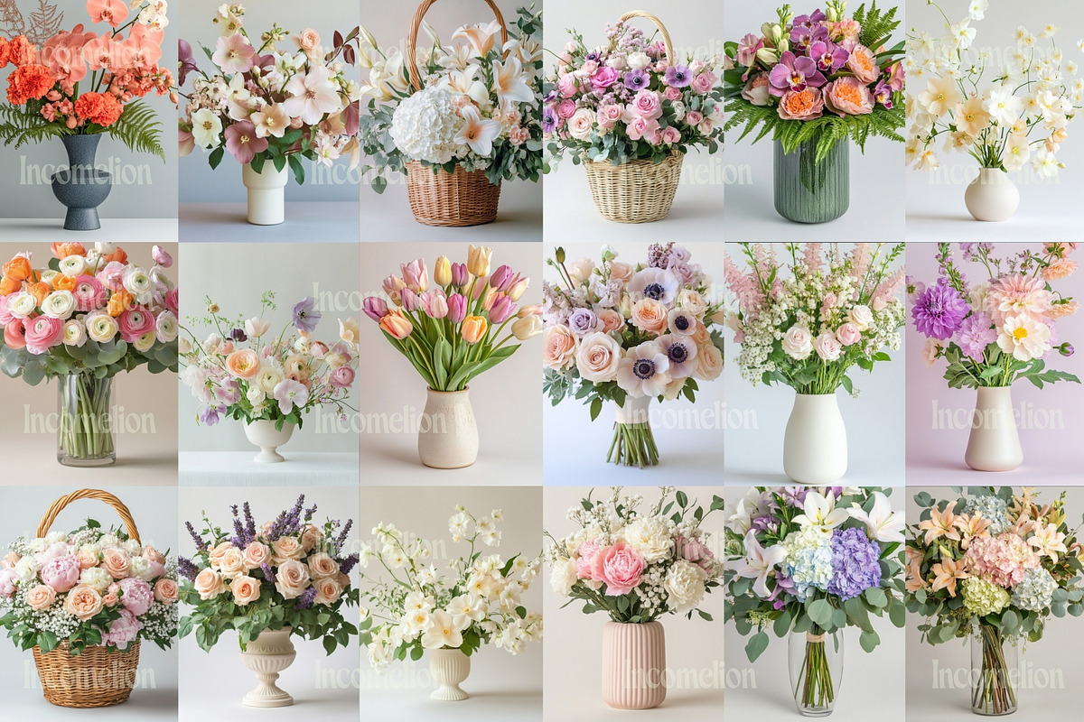50 Blooming Bouquets Stock Photos, a Nature Photo by Incomelion (Photo 4 of 9)