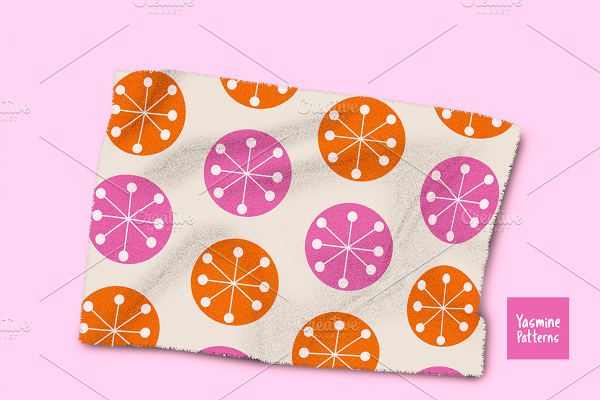 Mid Century Circles 10 Patterns, a Pattern Graphic by Yasmine Patterns (Photo 7 of 7)