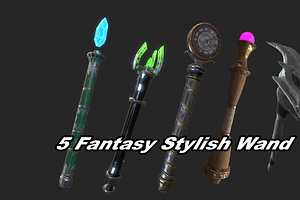 5 Fantasy Stylish Wand -PBR-