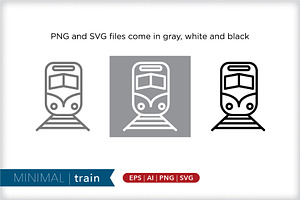 Minimal Train Icons