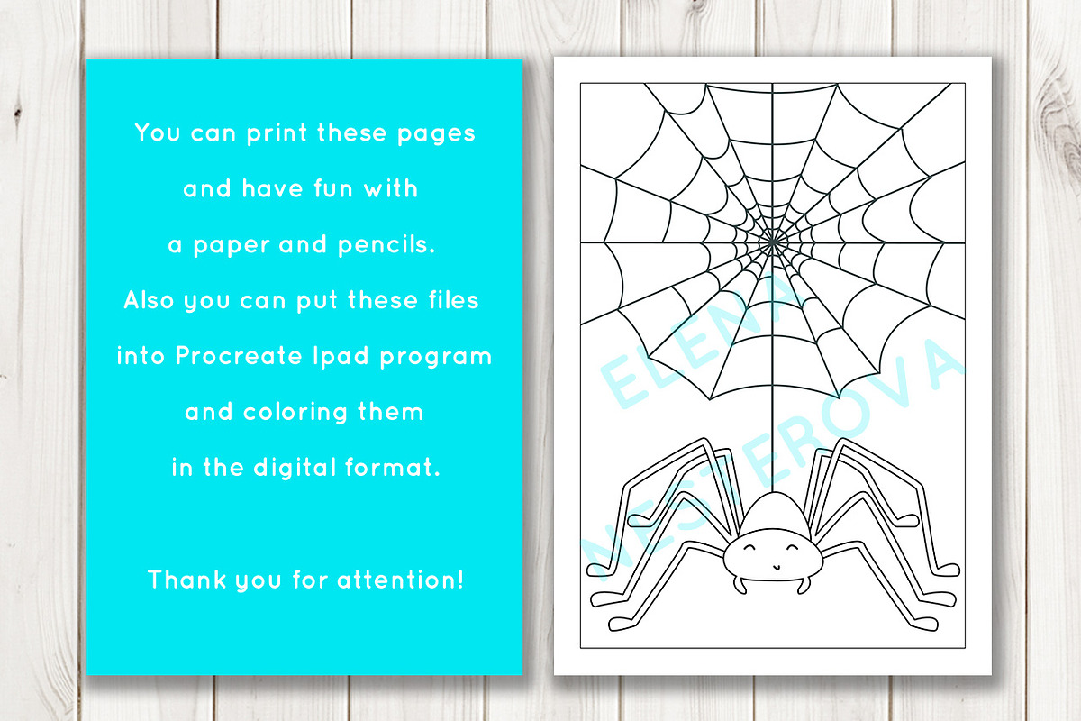 Coloring Pages with insects, an Illustration by Elena Nesterova (Photo 7 of 7)