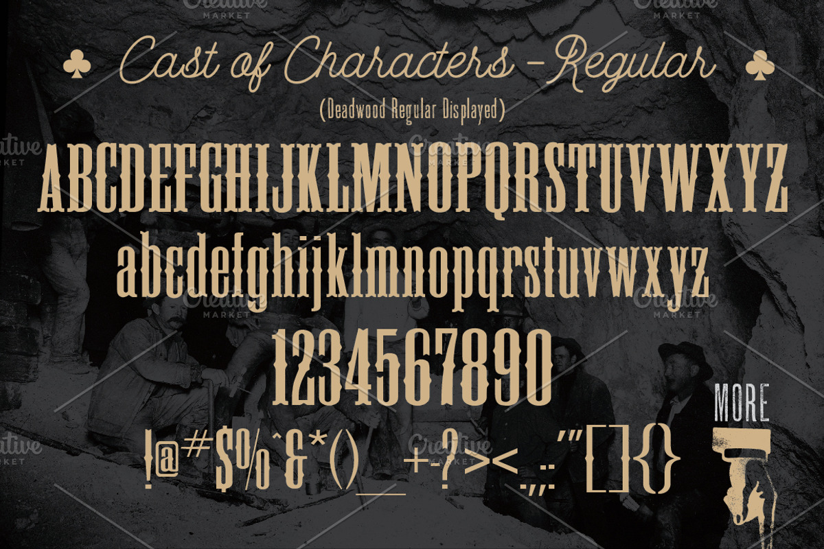 Deadwood Vintage Typeface w/Bonus preview 4