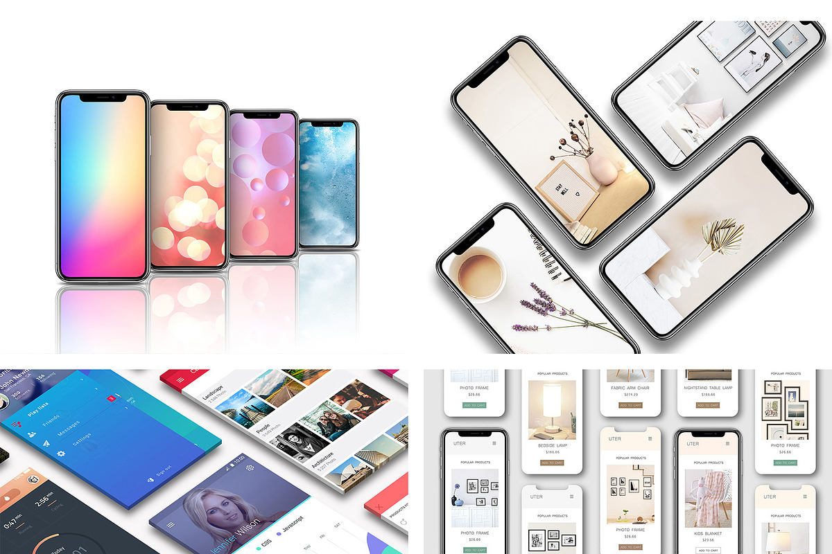 ALL 3D iPHONE MOCK-UP BUNDLE VOL-2, an iPhone Mockup by Graphicsworld125 (Photo 6 of 20)
