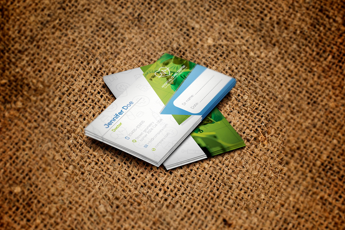 Business Card Medical, a Business Card Template by DesignsStore (Photo 2 of 3)