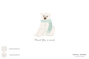 Merry Christmas Clipart Vector Set, an Animal Illustration by Pati Paints (Thumbnail 17 of 17)