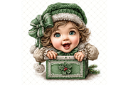 Winter Baby Clipart JPG, a Seasonal Illustration by Memories By Lea (Thumbnail 7 of 20)