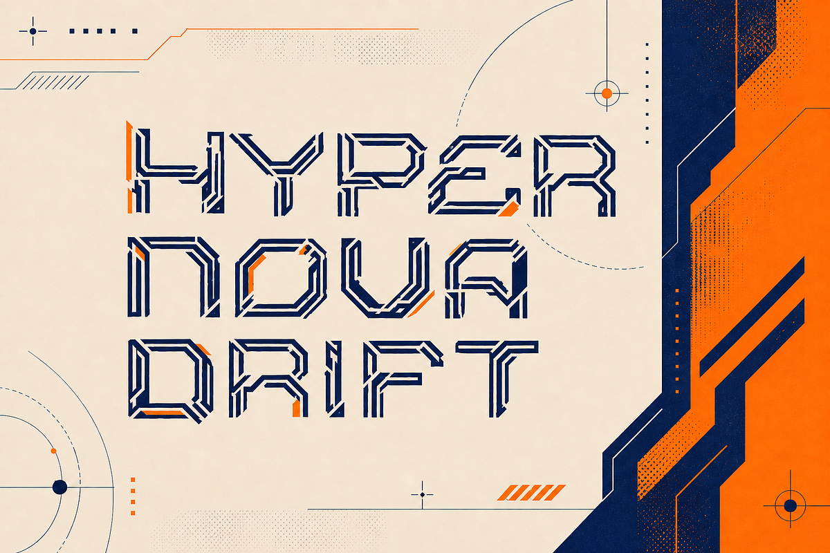 Vexora - Cyberpunk Display Font, a Sans Serif Font by PaperMoon (Photo 11 of 13)