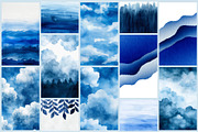 Blue Watercolor Backgrounds, an Abstract Photo by AI Petr Creative Agency (Thumbnail 4 of 7)
