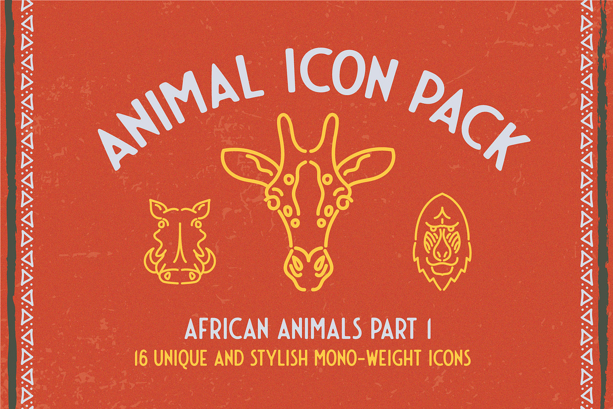 African Animals Icon Pack, an Icon by David Basye Design (Photo 1 of 4)