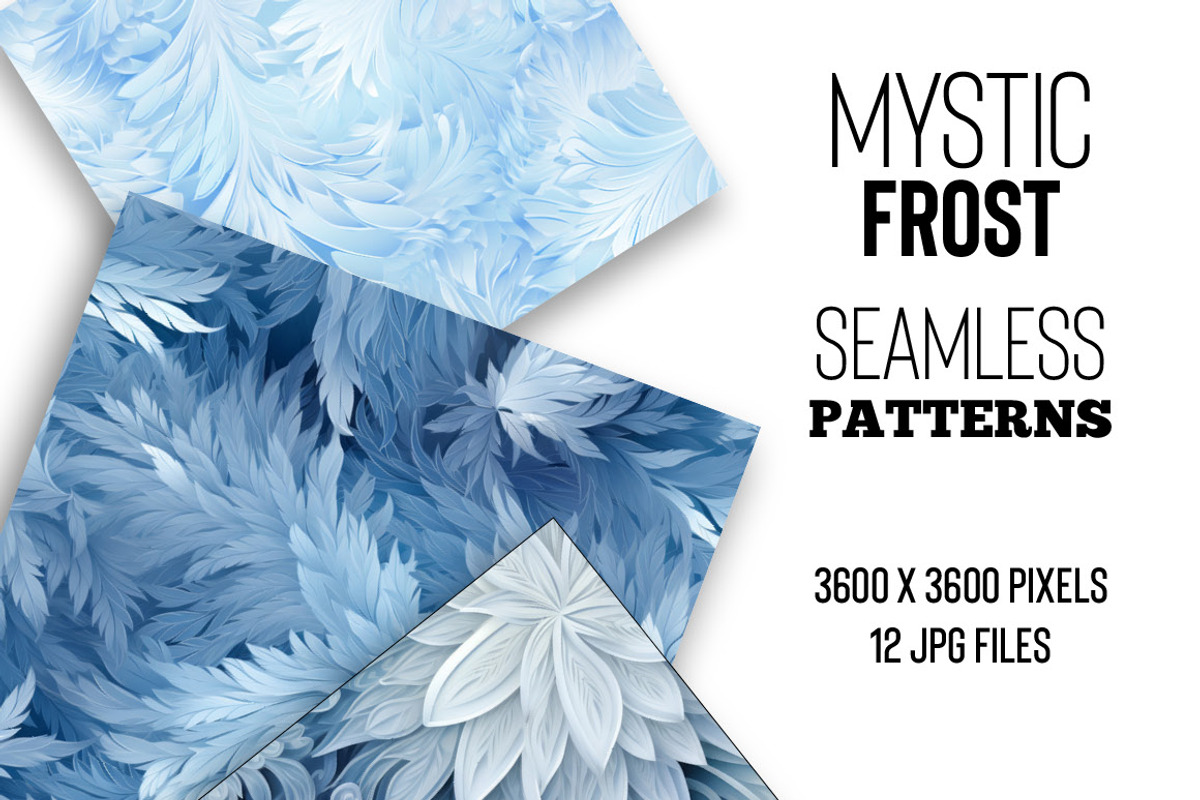 Mystic Frost Seamless Patterns, a Pattern Graphic by Skritch Studio (Photo 1 of 8)