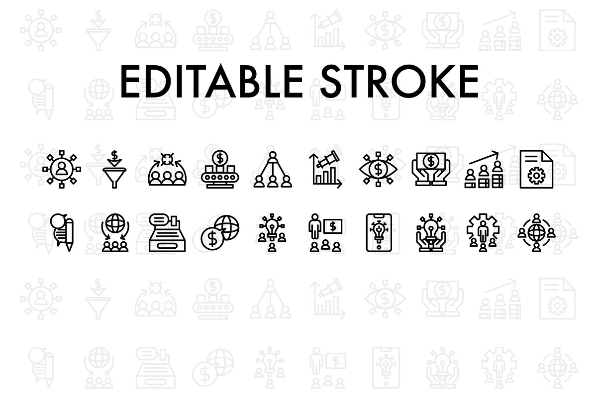 20 Digital Marketing Line Icon, an Outline Icon by khalwa.studio (Photo 2 of 3)