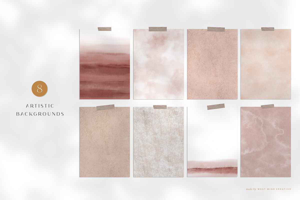 Botanica Watercolor Florals, a Texture Illustration by Opal Creative (Photo 9 of 13)